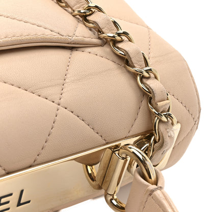 Chanel Lambskin Quilted Small Trendy CC Dual Handle Flap Bag Beige 19 of 20