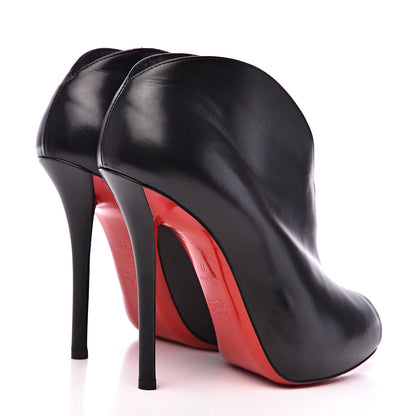 Christian Louboutin Shiny Calfskin Chester Fille 120 Ankle Bootie 37 Black 4 of 9