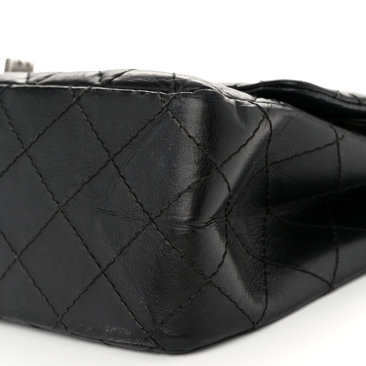 Chanel Aged Calfskin Quilted 2.55 Reissue 226 Flap Black 10 of 12