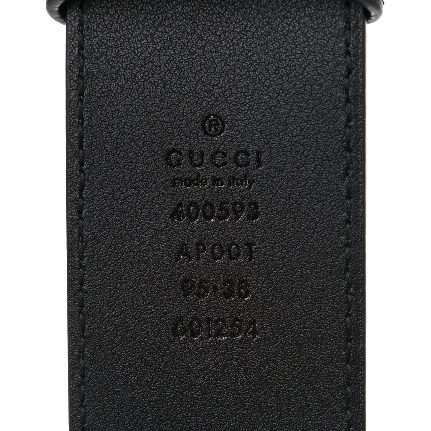 Gucci Calfskin Double G 40mm Belt 95 38 Black 3 of 9
