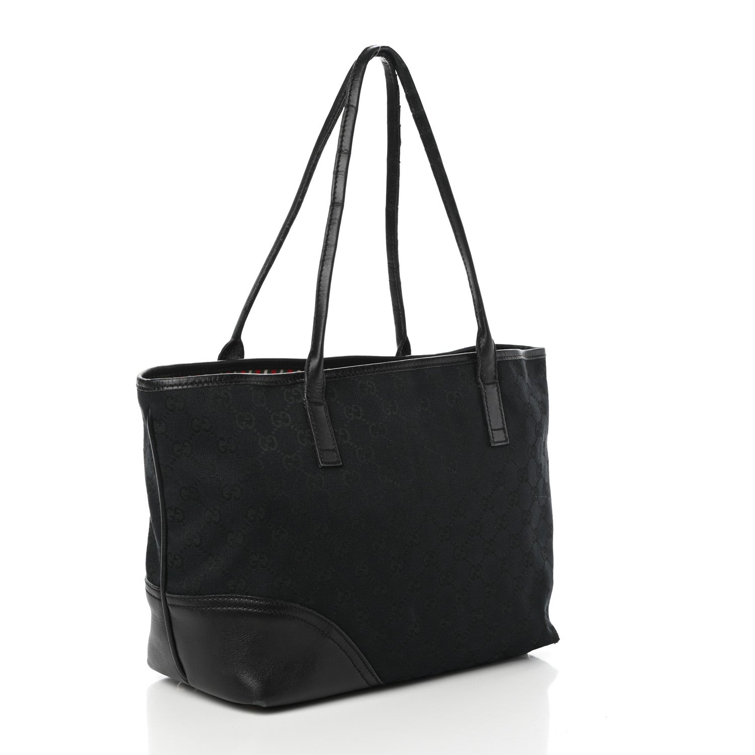 Gucci Monogram Medium New Britt Tote Black 3 of 15