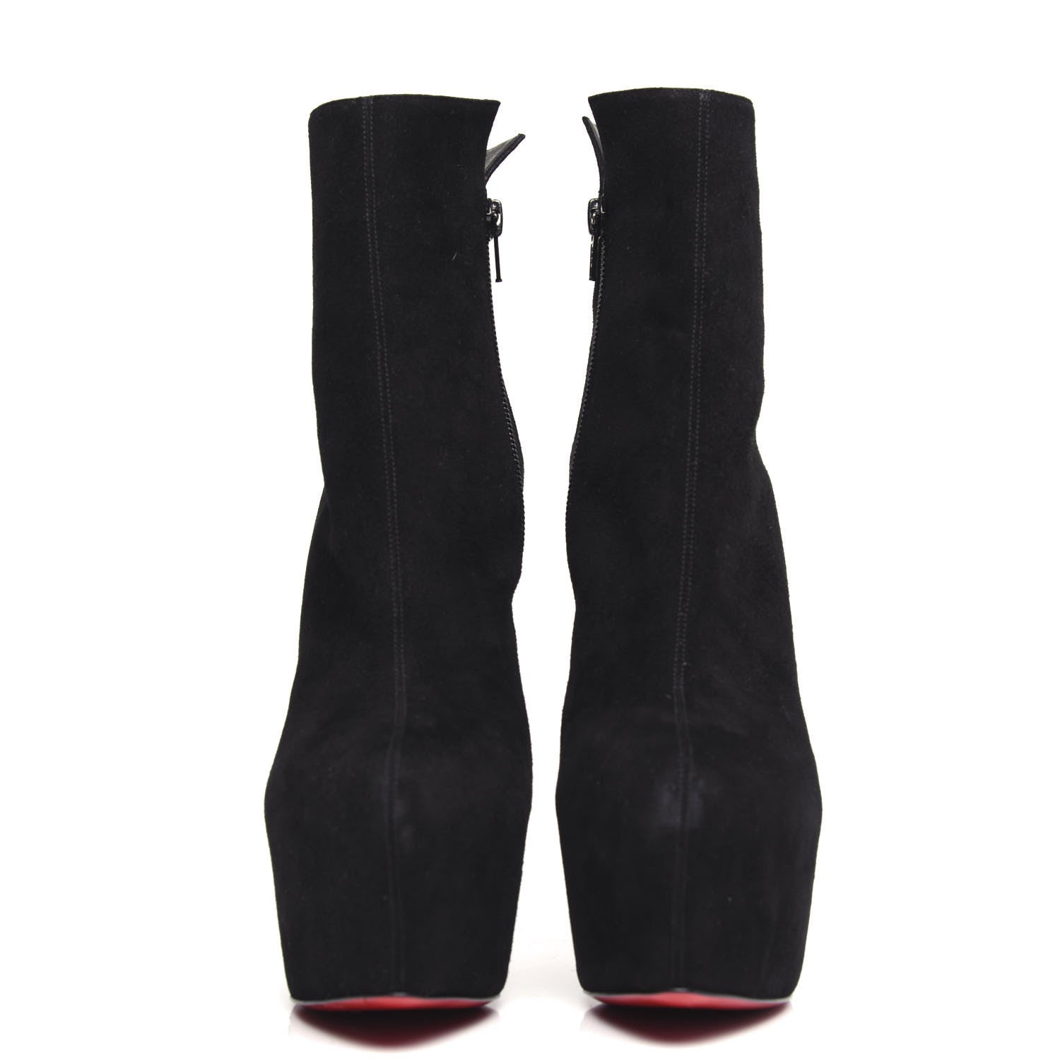 Christian Louboutin Suede Daf Booty 160 Ankle Boots 39 Black 2 of 9