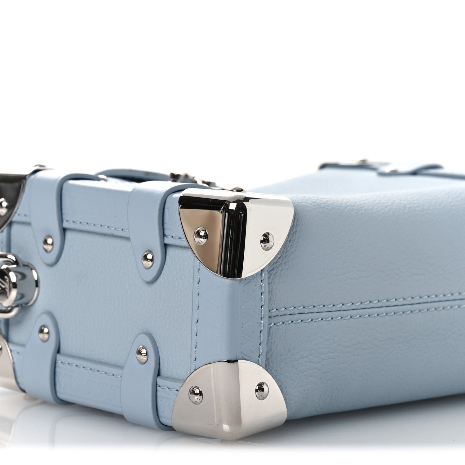 Louis Vuitton Calfskin Side Trunk PM Blue 9 of 13