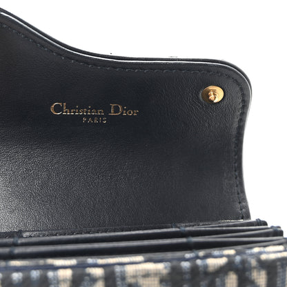 Christian Dior Oblique Saddle 5-Gusset Card Holder Blue 6 of 7