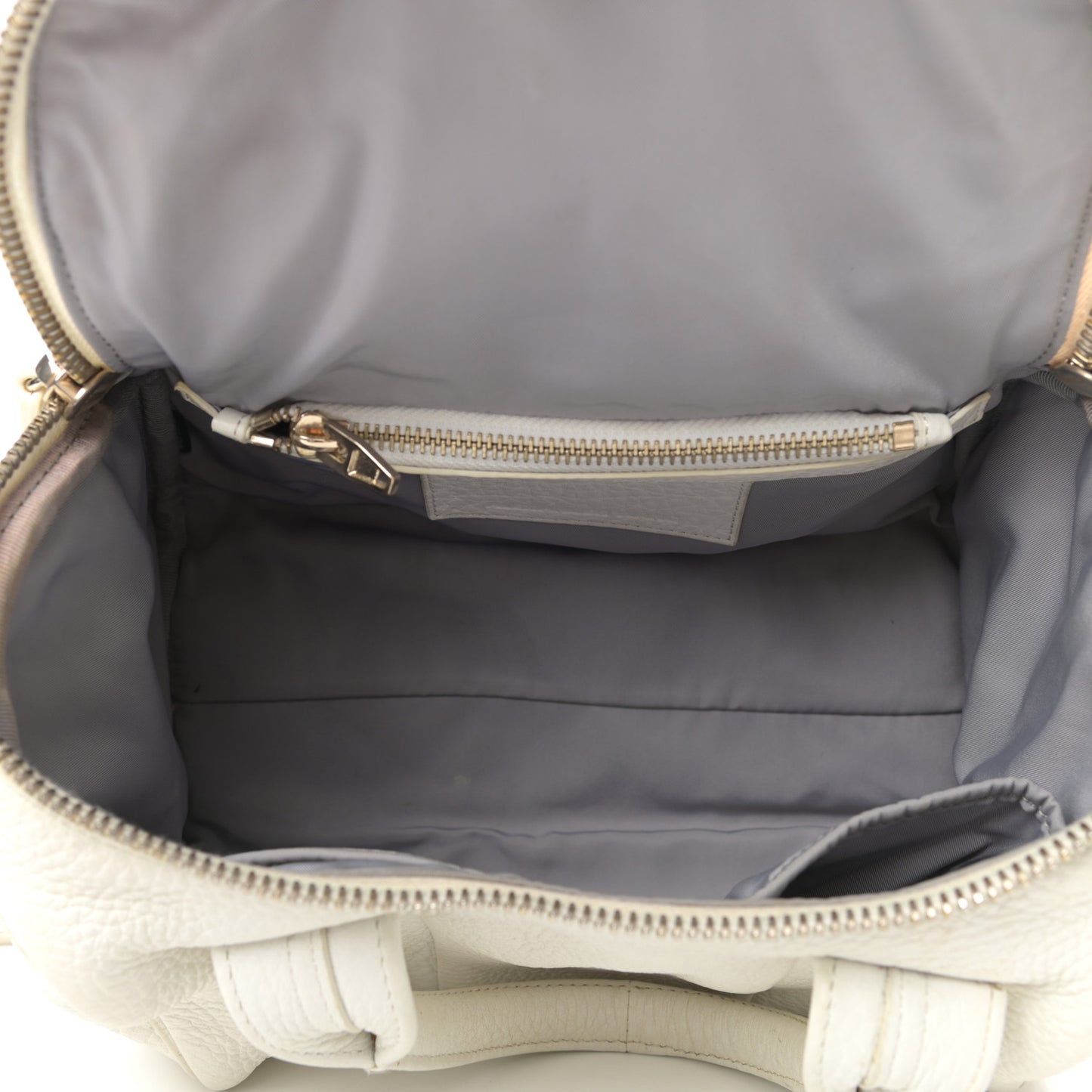 Pebbled Lambskin Rockie White Gold Hardware