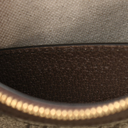 Gucci GG Supreme Monogram Textured Dollar Calfskin Web Small Ophidia GG Handbag Beige Ebony New Acero 7 of 10