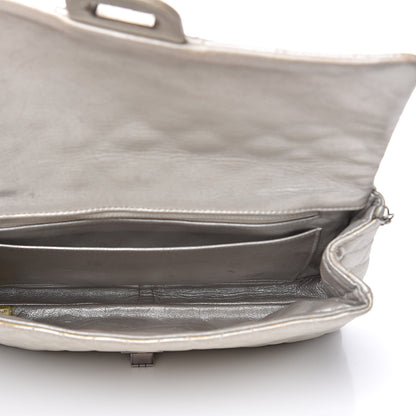 Chanel Metallic Calfskin Quilted 2.55 Reissue Clutch Silver 5 of 25