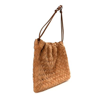 Bottega Veneta Suede Calfskin Intrecciato Dustbag Brown 3 of 11