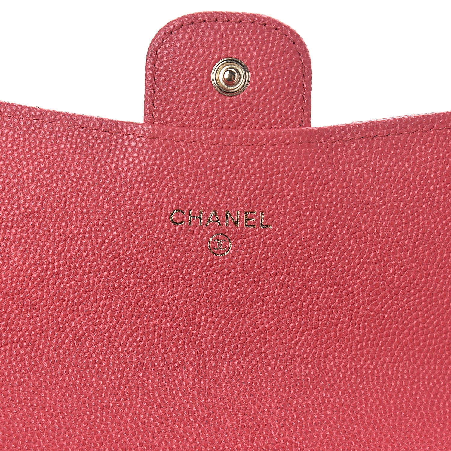 Chanel Caviar Quilted Large Gusset Flap Wallet Pink 6 of 10
