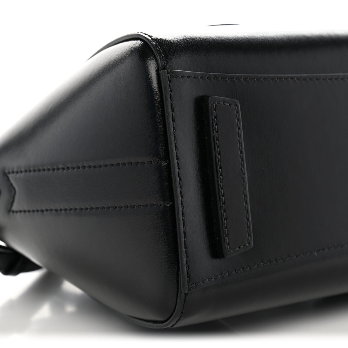 Box Calfskin Mini Lock Antigona Shoulder Bag Black