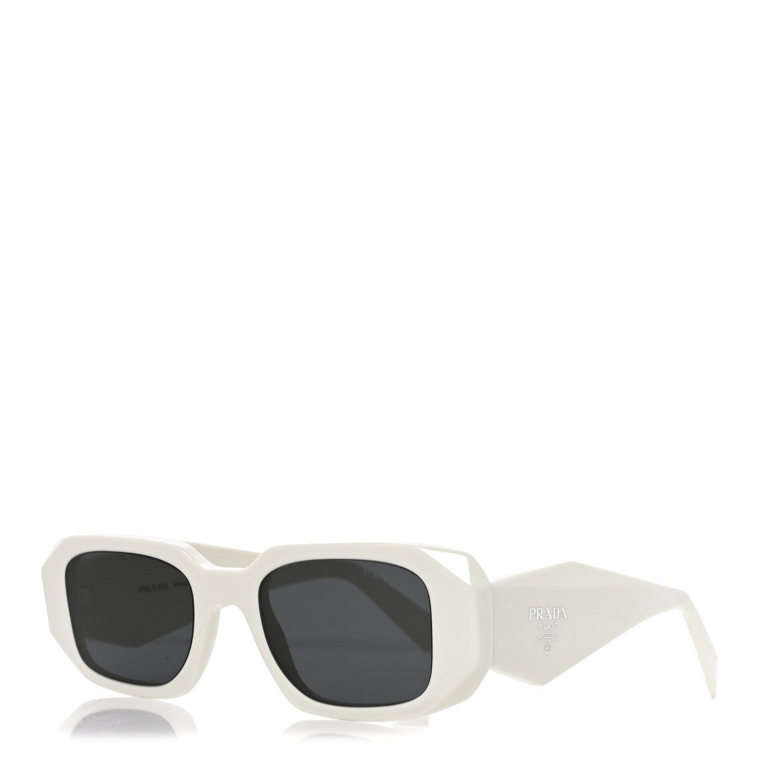 Prada Acetate Symbole Sunglasses SPR 17W White 1 of 7