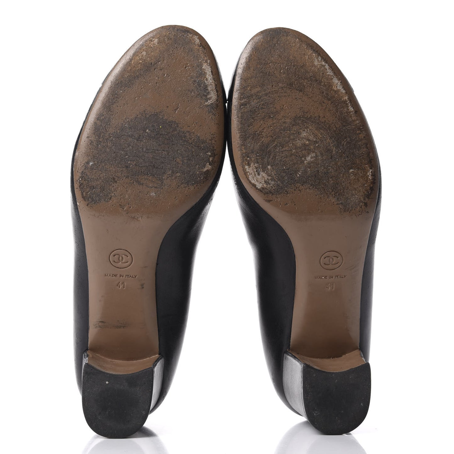 Lambskin Camellia Pumps 41 Black