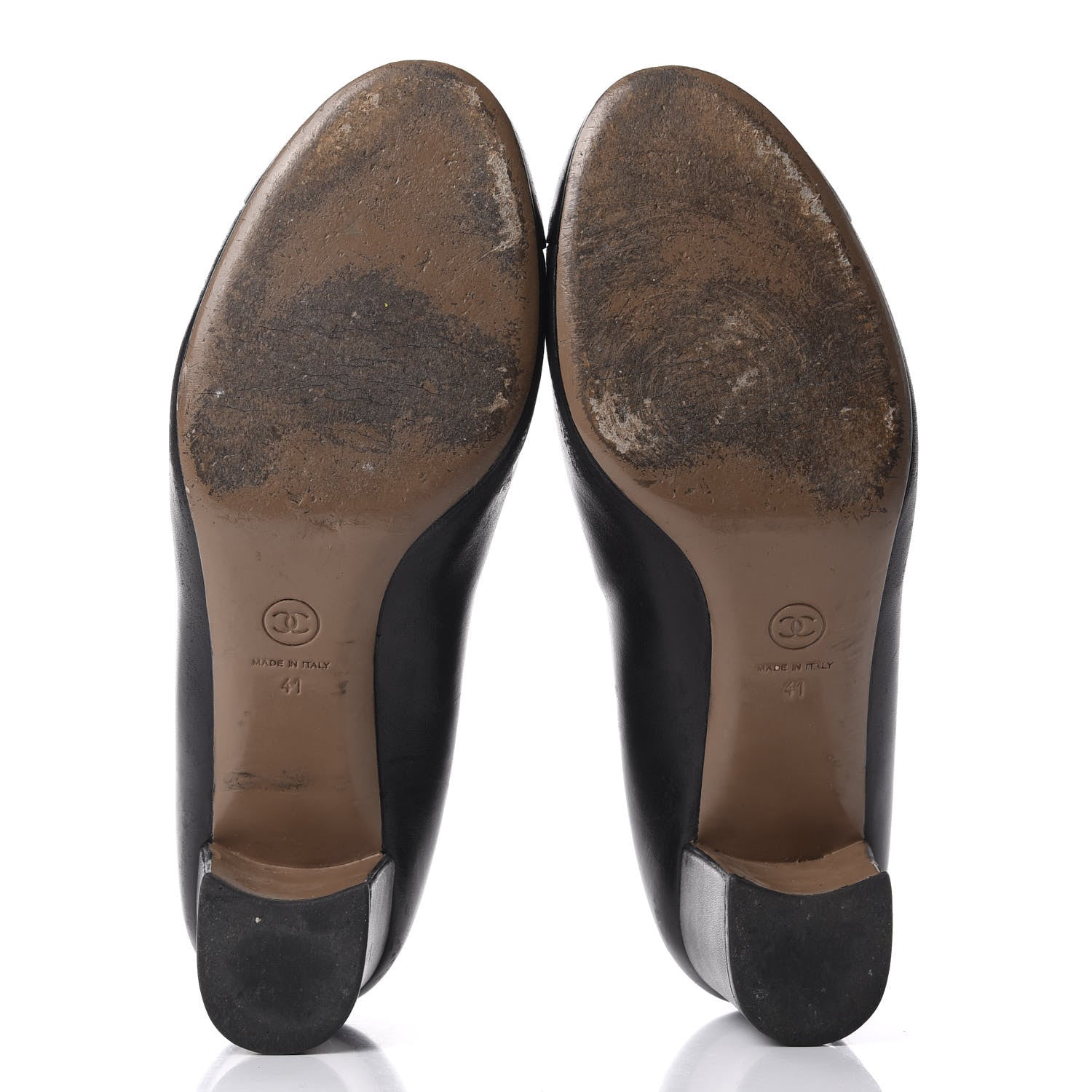 Chanel Lambskin Camellia Pumps 41 Black 5 of 13