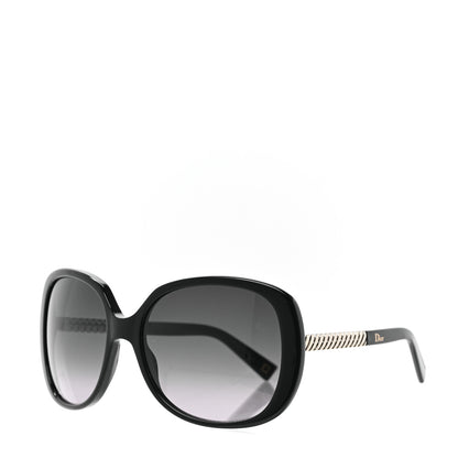 Christian Dior Acetate DiorEver1 Round Sunglasses Black 1 of 12