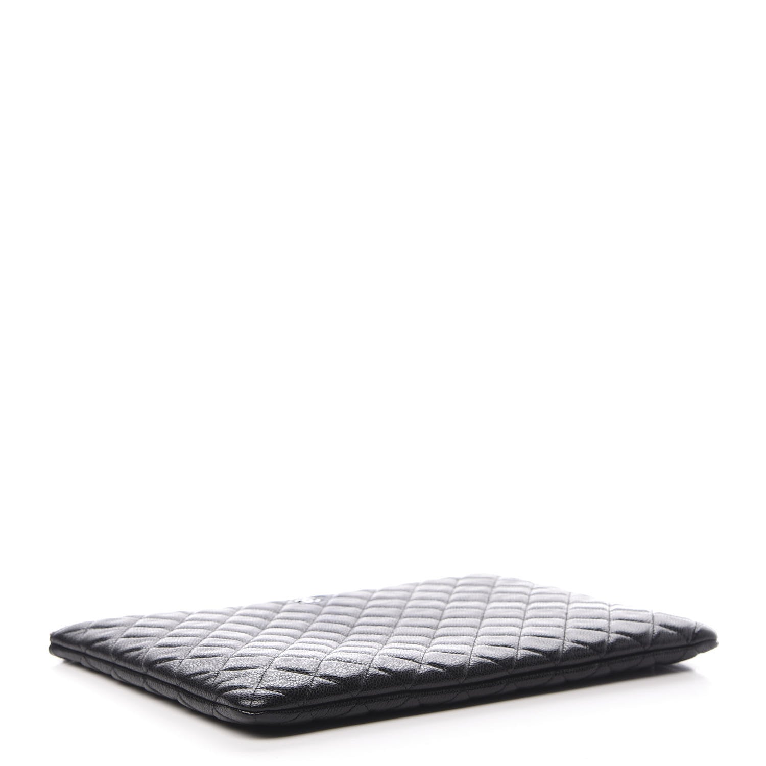 Chanel Caviar Quilted Large Cosmetic Case Black 4 of 8