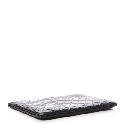 Chanel Caviar Quilted Large Cosmetic Case Black 4 of 8