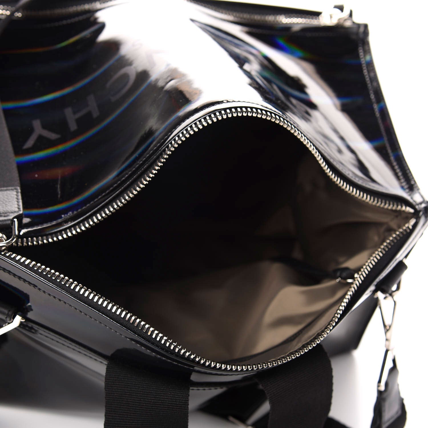 Givenchy Glossy Iridescent Rubber Large Pandora Bag Black 5 of 9