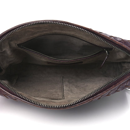 Bottega Veneta Nappa Intrecciato Nodini Crossbody Messenger Burgundy 6 of 17