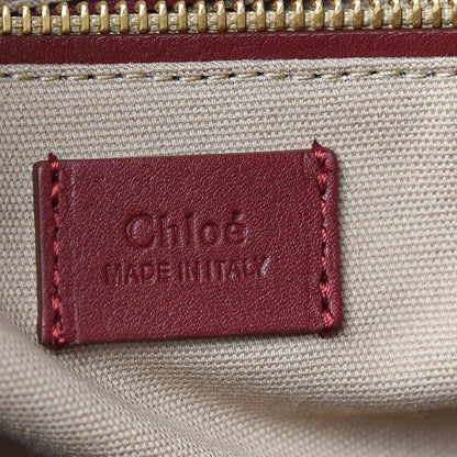 Chloe Smooth Calfskin Medium Roy Bucket Bag Plum Purple 9 of 11