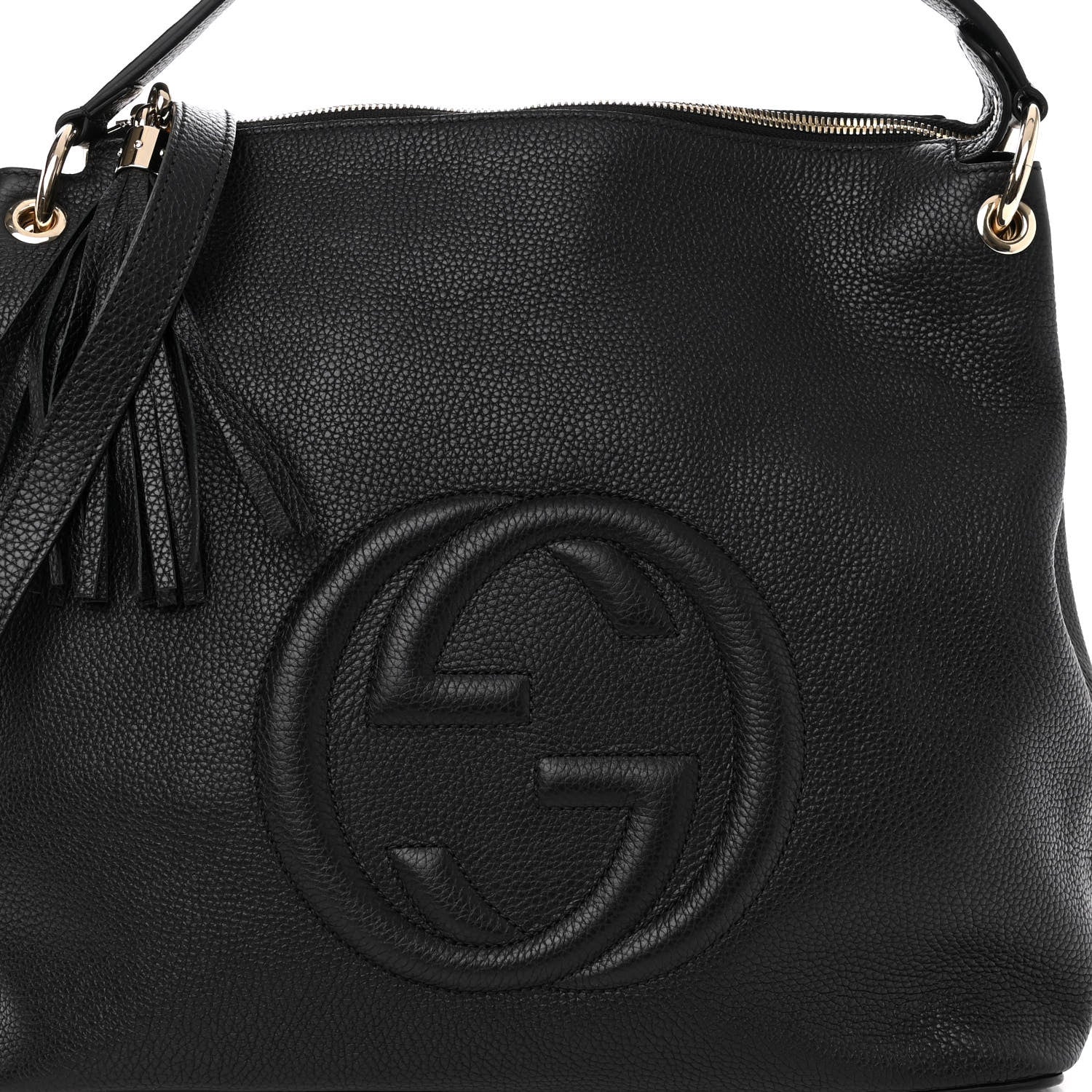 Gucci Pebbled Calfskin Large Soho Hobo Black 7 of 9