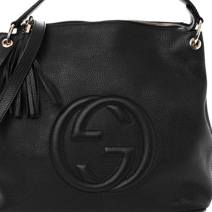 Gucci Pebbled Calfskin Large Soho Hobo Black 7 of 9