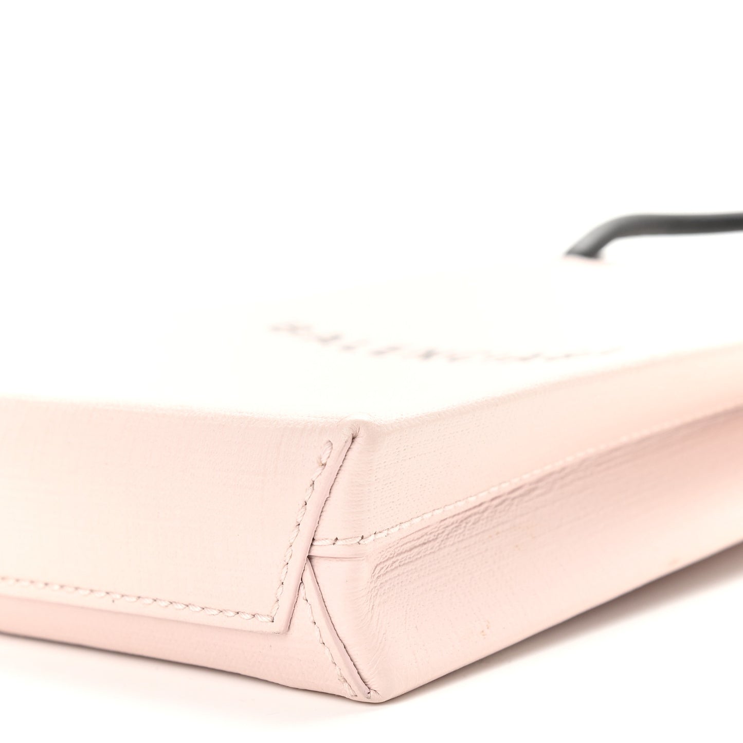 Squared Calfskin Logo Shopping Phone Holder Bag Light Rose