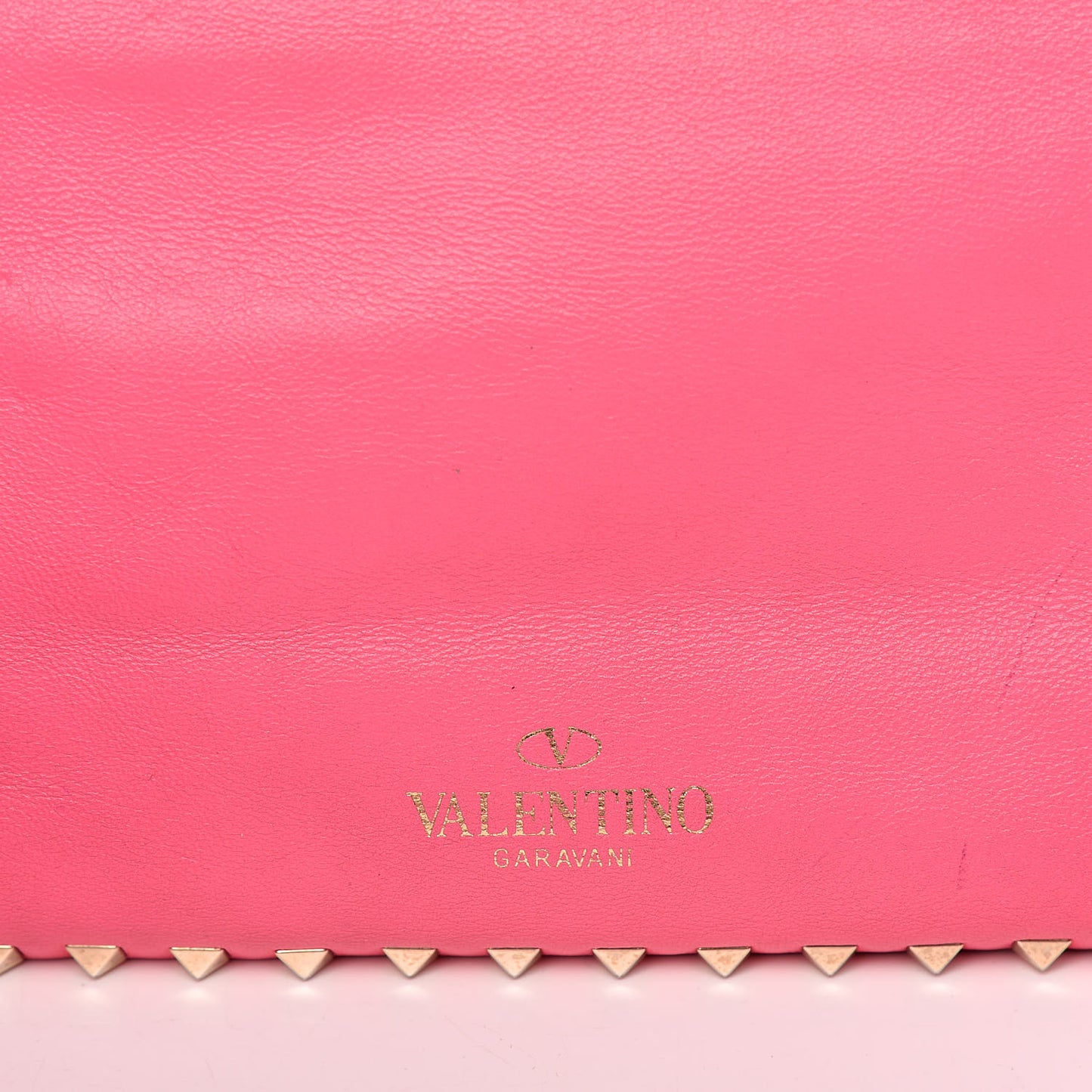 Vitello Small Rockstud Tote Fuxia Fluo