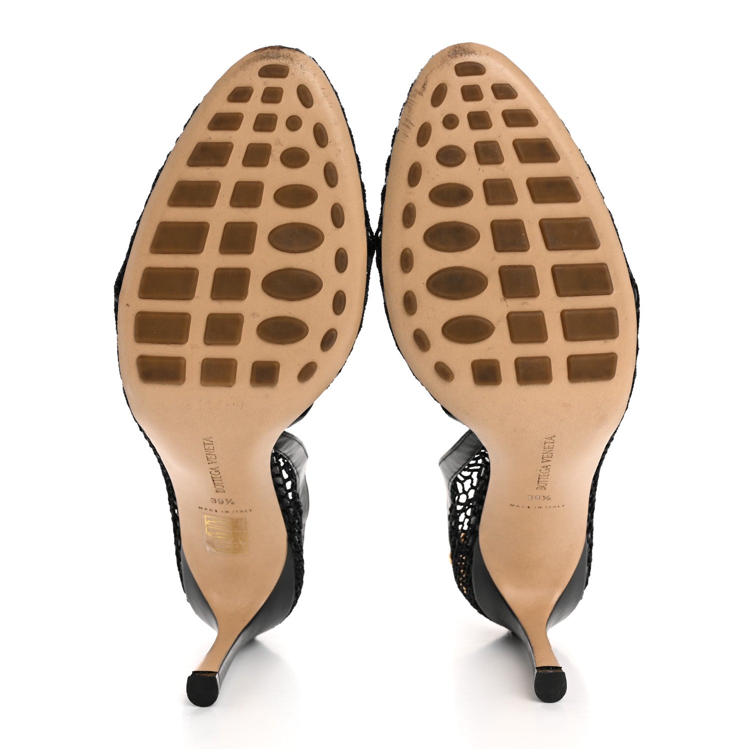 Bottega Veneta Mesh Nappa Chunky Chain Sandals 39.5 Black 6 of 11