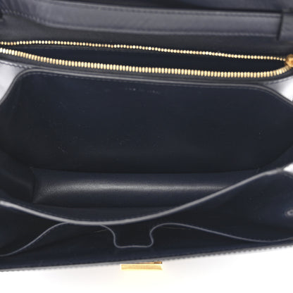 Celine Box Calfskin Medium Classic Box Flap Bag Navy 5 of 12