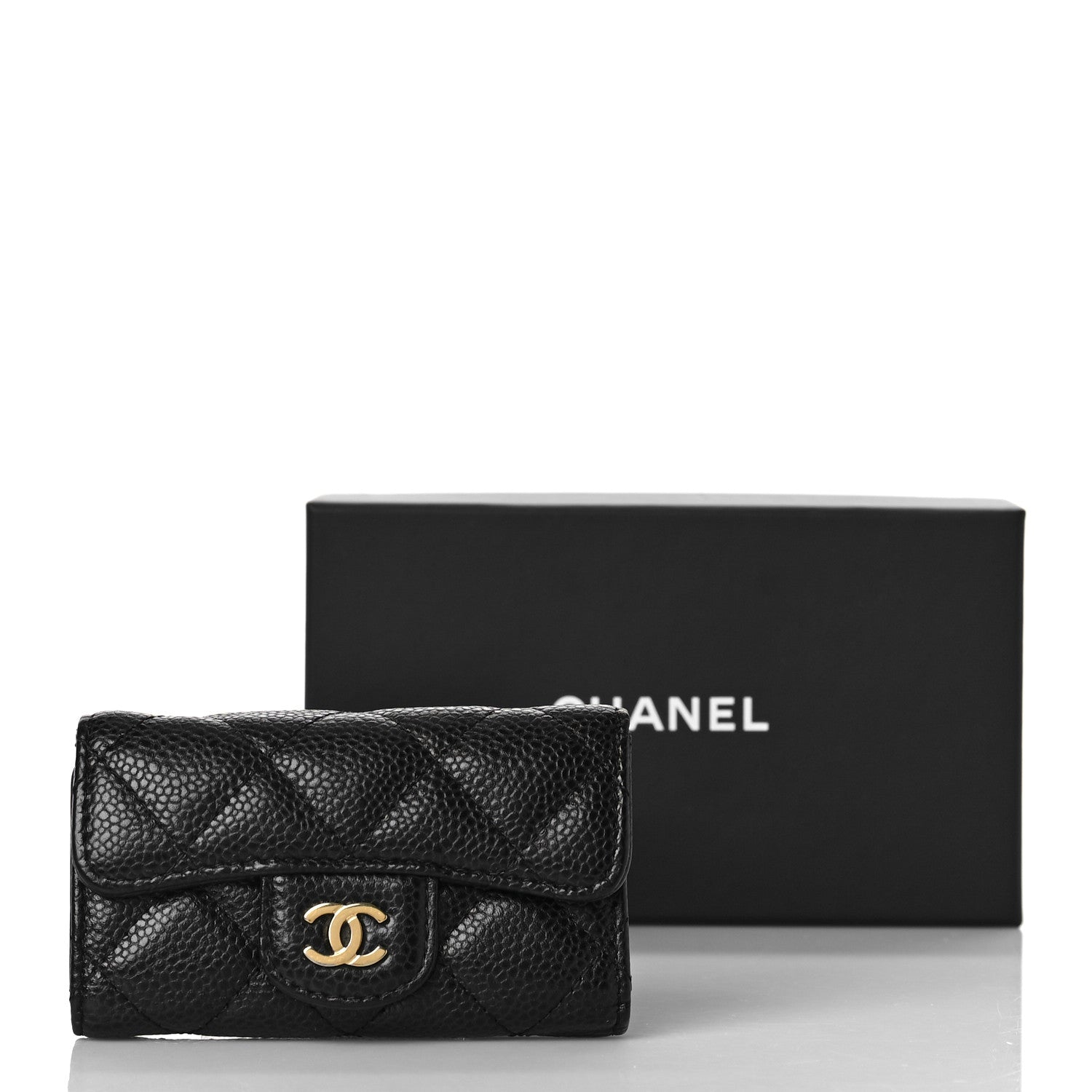 Chanel Caviar Quilted 6 Key Holder Black 12 of 12