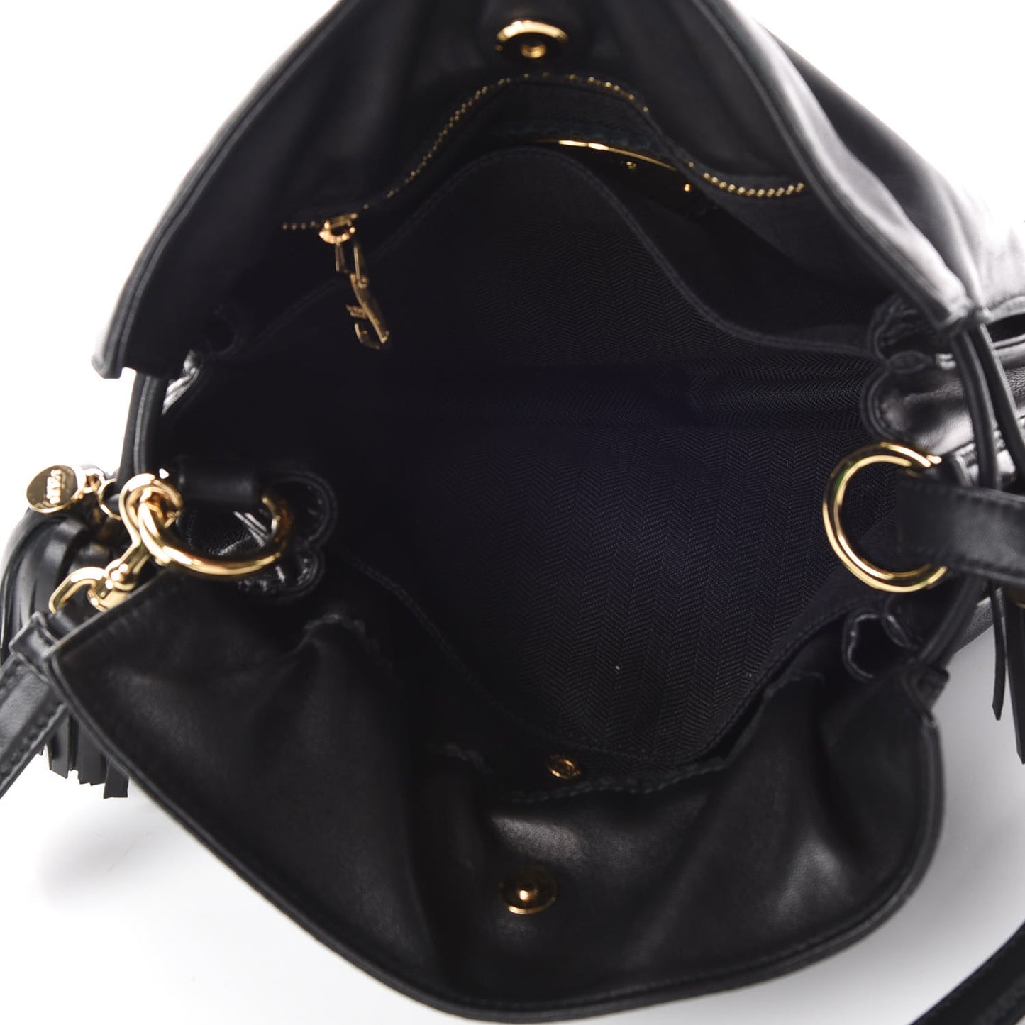 Nappa Small Flamenco Shoulder Bag Black