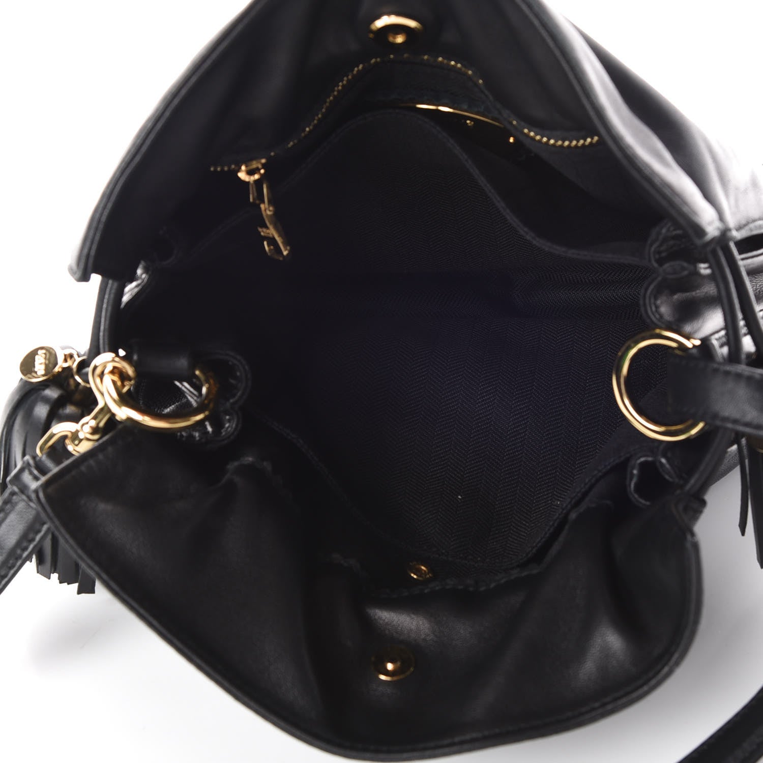Loewe Nappa Small Flamenco Shoulder Bag Black 7 of 9