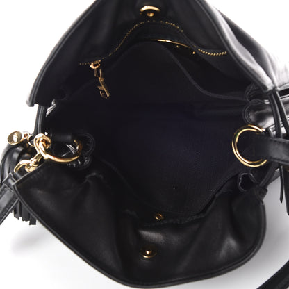 Loewe Nappa Small Flamenco Shoulder Bag Black 7 of 9