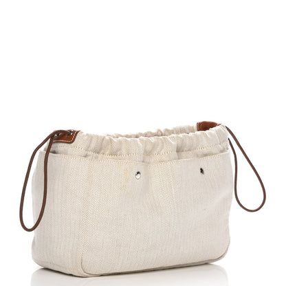 Hermes Canvas Barenia Fourbi 25 MM Pouch Naturel Fauve 3 of 8