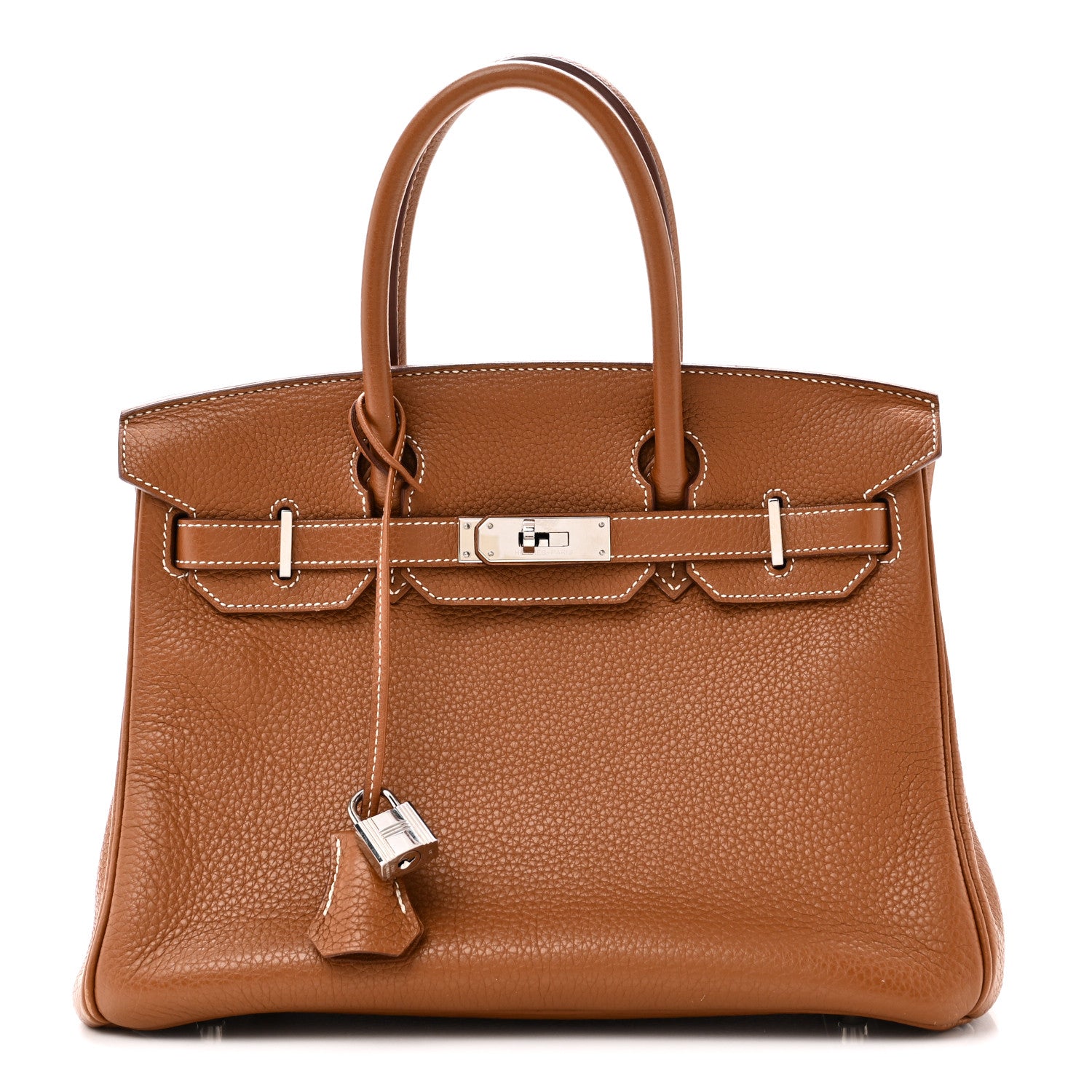 Hermes Taurillon Clemence Birkin 30 Gold 1 of 10