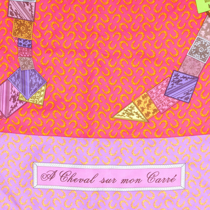 Hermes Silk A Cheval Sur Mon Carre Scarf 90 3 of 5