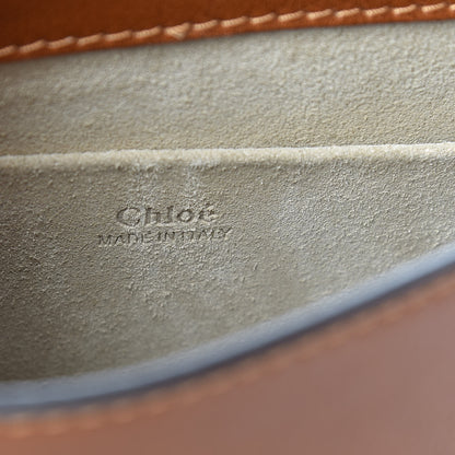 Chloe Calfskin Suede Small Nile Bracelet Bag Caramel 8 of 9