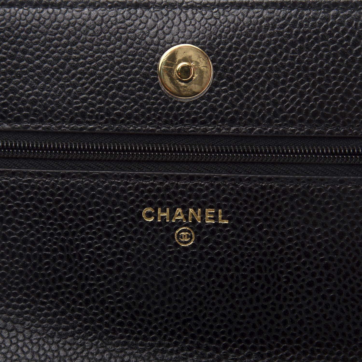 Chanel Caviar Quilted Wallet On Chain WOC Black 9 of 13