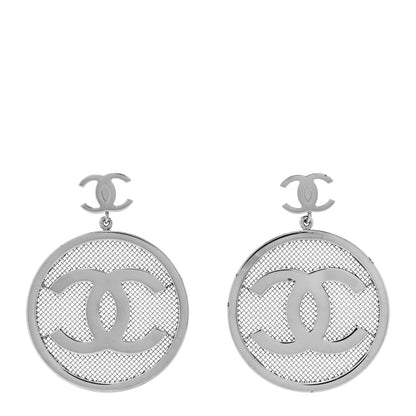 Chanel Ruthenium CC Drop Earrings 1 of 4