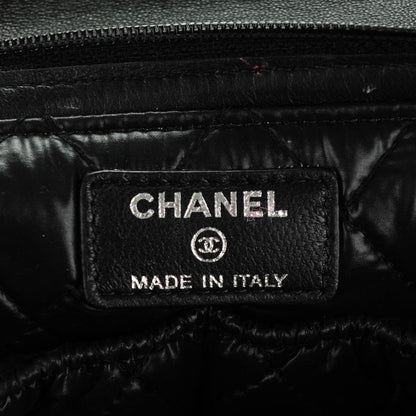 Chanel Lambskin Quilted Flap Cosmetic Case Black 6 of 7