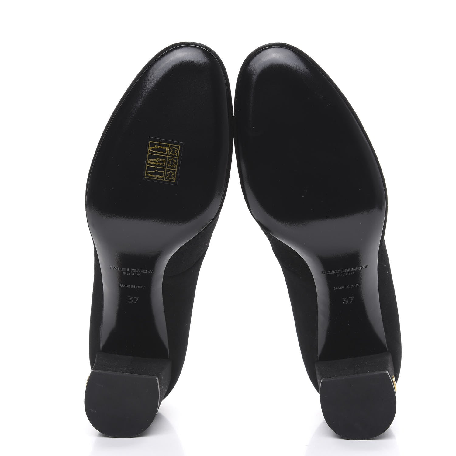 Saint Laurent Suede Loulou 70 Ankle Strap Pumps 37 Black 5 of 8