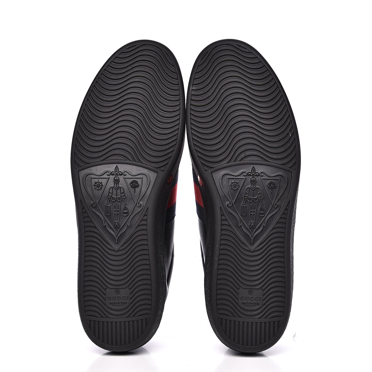 Calfskin Web Bee Embroidered Mens Ace Sneakers 12.5 Black