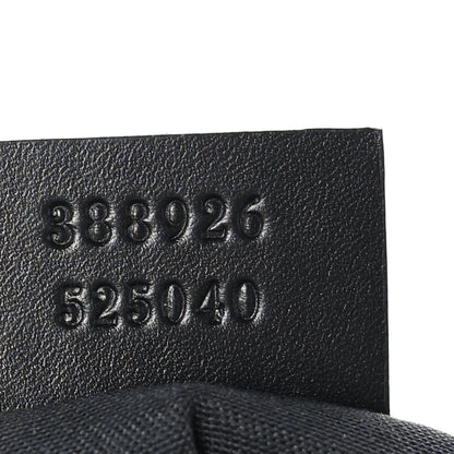 Gucci GG Monogram Web Flat Messenger Bag Black 7 of 9