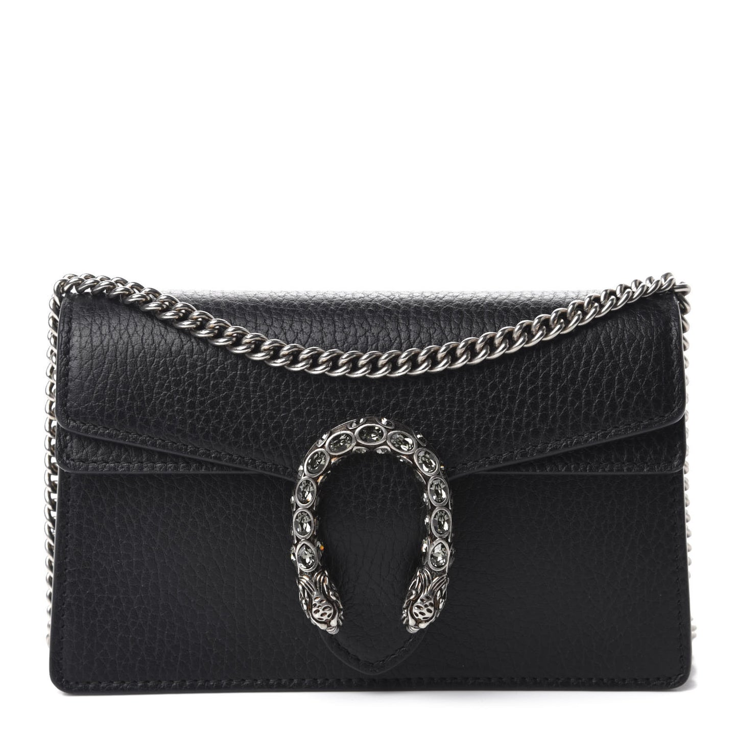 Calfskin Super Mini Dionysus Shoulder Bag Black