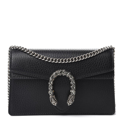 Gucci Calfskin Super Mini Dionysus Shoulder Bag Black 1 of 10