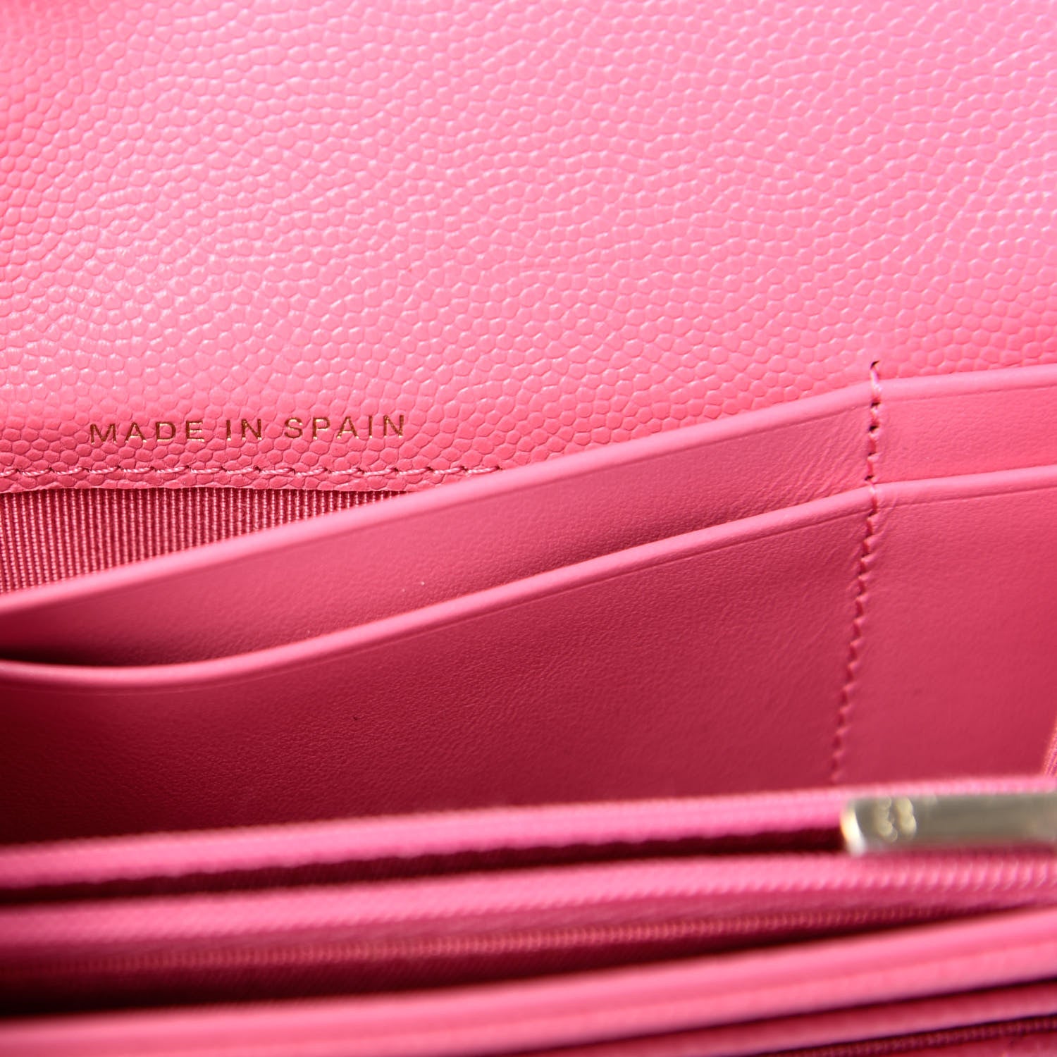 Chanel Caviar Quilted Medium Flap Wallet Pink 7 of 9