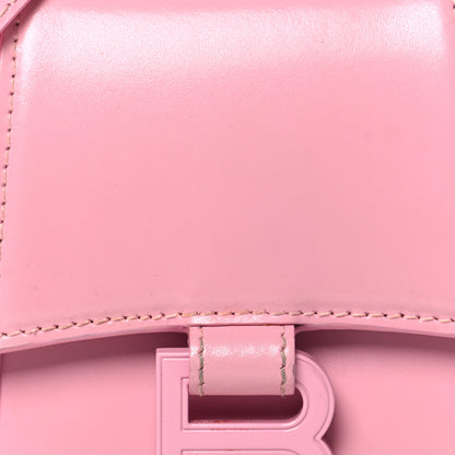 Balenciaga Shiny Box Calfskin Tonal B Hourglass Top Handle Bag XS Candy Pink 8 of 12