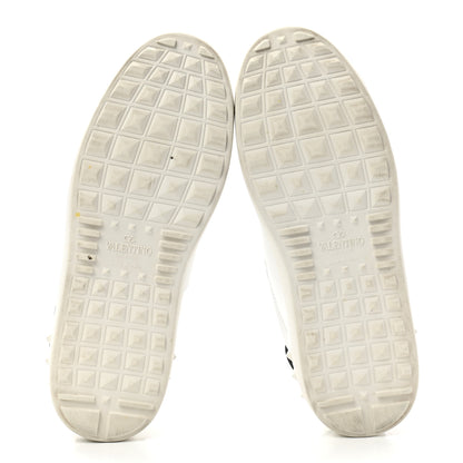Valentino Garavani Calfskin VLTN Rockstud Open Sneakers 36 White 5 of 10