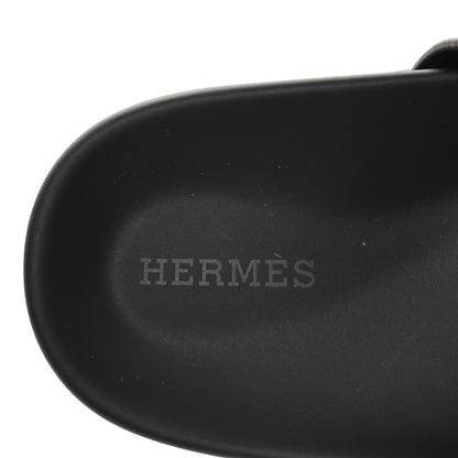 Hermes Calfskin Womens Chypre Sandals 38 Black 6 of 9