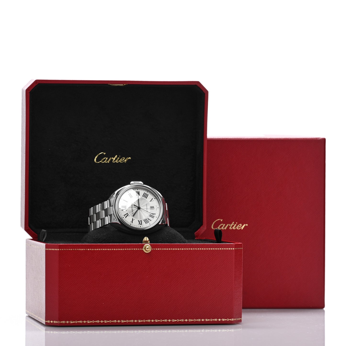 Stainless Steel 40mm Cle De Cartier Automatic Watch